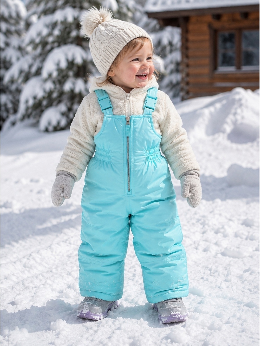 Carter's turquoise insulated snowsuit 24 months
